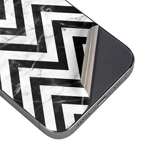Chevron Marble iPhone 14 Pro Skin
